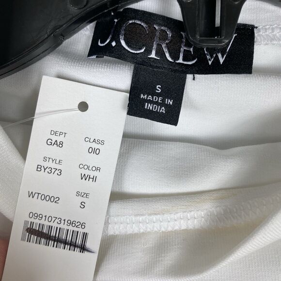 Madewell Mock Neck Sleeveless Top Small White Stretch NWT Closet Basic - Picture 4 of 7
